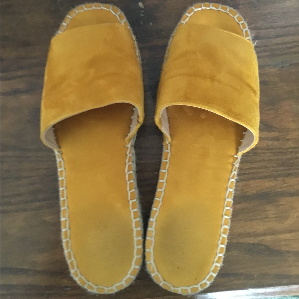 Aldo suede slip ones